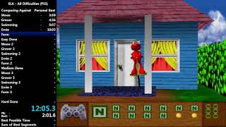 Elmos Letter Adventure - All Difficulties in 47:06 (PS1)