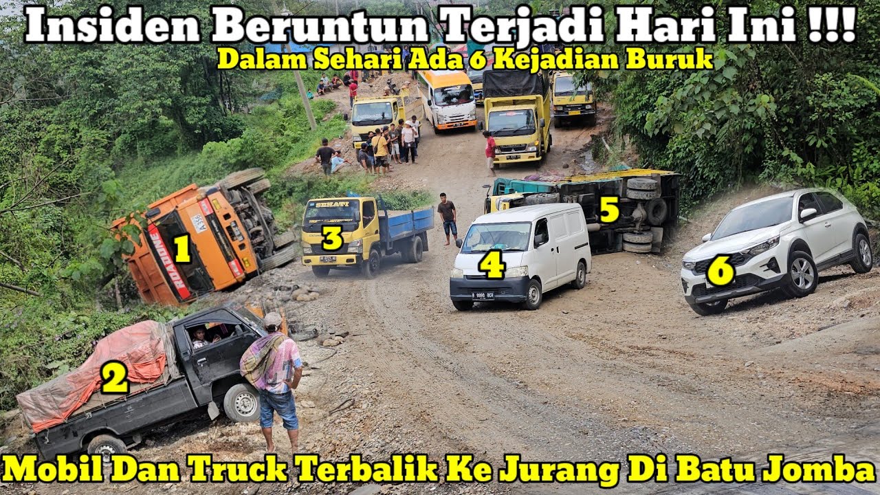 Сегодняшний последовательный инцидент ||Легковые и грузовые автомобили перевернулись и поскользнулис