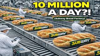 10 Million Subway Breads a Day?! Inside a Massive Bread Factory