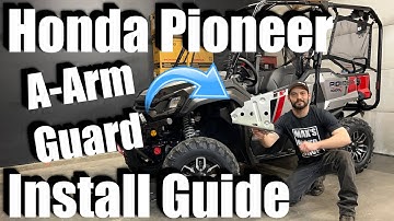 How To Install Front A-Arm Guards Honda Pioneer 1000 Step-By-Step Guide