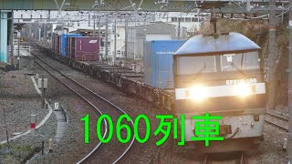 2020/01/11 JR貨物 鷲津駅で甲高い警笛!! 1060列車は代走156号機