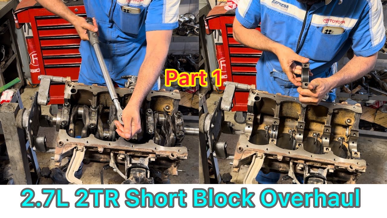 2tr engine overhaul || 2tr engine Crankshaft bearing replacement # ...
