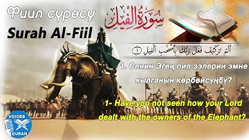 Фиил сүрөсү 🇰🇬♥سورة الفيل؛ أجمل صوته حافظ محمد رعد الكردي |🇬🇧 Sûrah Al-Fîl; Qari:Muhammad Kurdi