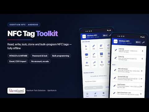 Identium NFC Toolkit — video