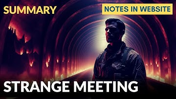 Strange Meeting by Wilfred Owen | Summary in English