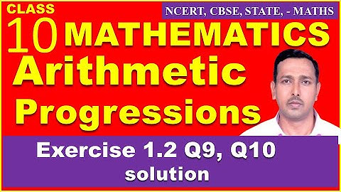 CLASS 10 Arithmetic Progressions | exercise 1.2  Q9 Q10   | mujawar sir | expert  |  CLASS 10 MATHS