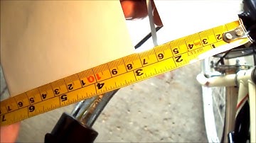 Measure Handlebar Diameter on Bicycle