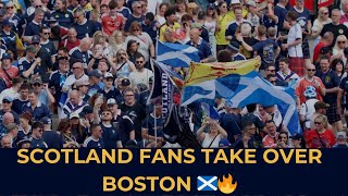 SCOTLAND FANS TAKE OVER BOSTON! 🏴󠁧󠁢󠁳󠁣󠁴󠁿🔥 | THE TARTAN ARMY ARRIVES