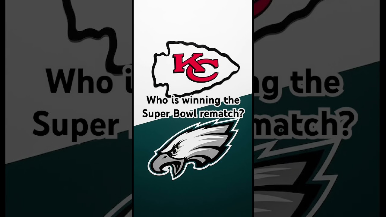 Who is winning the Super Bowl rematch?