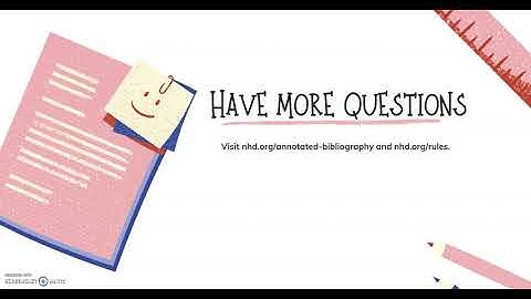 What is an Annotated Bibliography? (Overview)