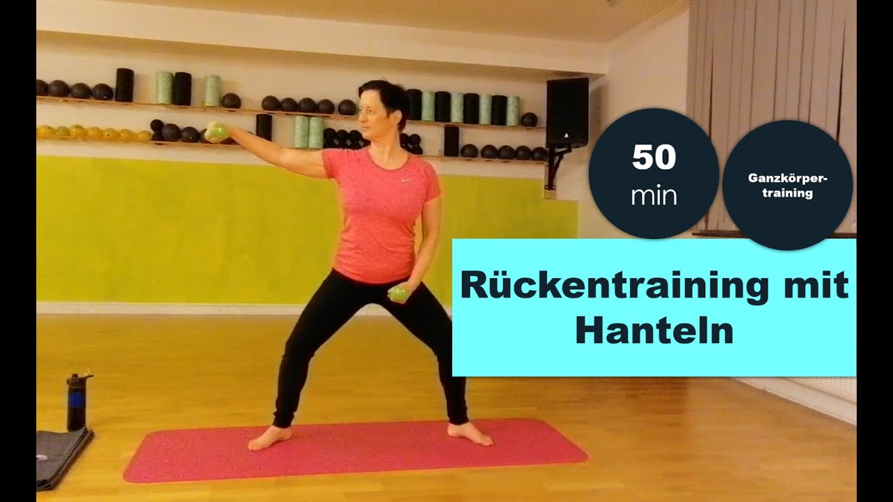 Rückenfitness mit Hanteln - YouTube