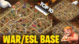 EXCLUSIVE TOP 10 TOWNHALL 16 UNBEATABLE WAR/ESL SPECIAL ANTI ROOT RIDER BASE LINK TH16 WAR BASE LINK