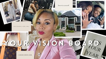 VISION BOARD 2025 - Manifest and Reach All Your GOALS (my step-by-step guide that works)