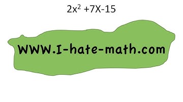 How to factor and solve quadratic equations (trinomials) Pert question