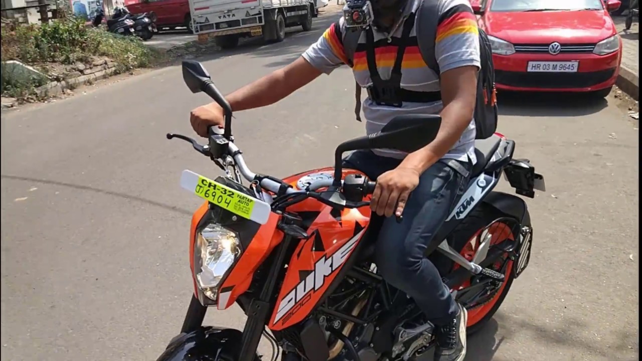 Taking Delivery Of New KTM DUKE 200 2017 | Chandigarh City