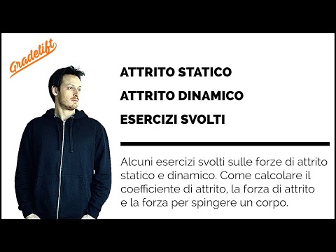 Forze di Attrito Statico e Dinamico in Fisica - Esercizi