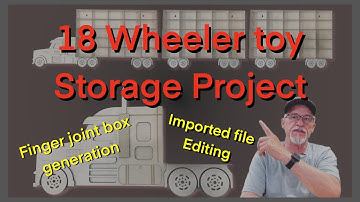 18 wheeler match box car storage project with Thunder laser and Lightburn