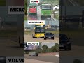 Automatic braking test for Mercedes vs. Volvo