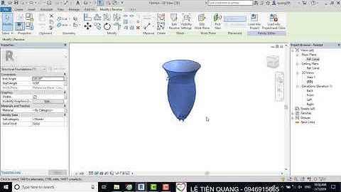 Tự học Revit Structure Bài 32 Dựng family bằng công cụ Revolve trong Revit