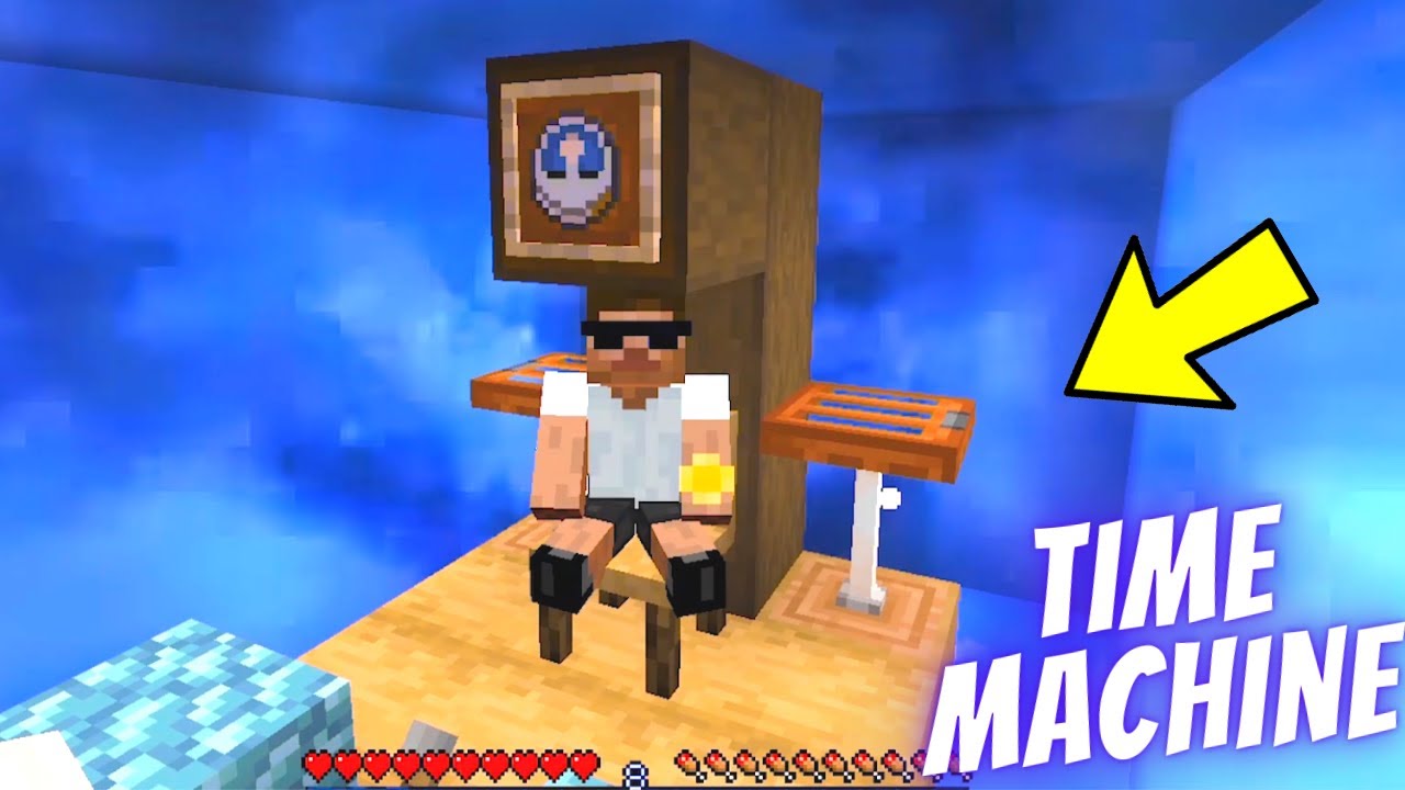 Making TIME MACHINE to save BABUJI in Minecraft ..😲😲
