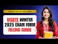 MSBTE Winter 2025 Exam Form Filling Guide 🔴 Last Date, Fees &amp; Step by Step Process Explained