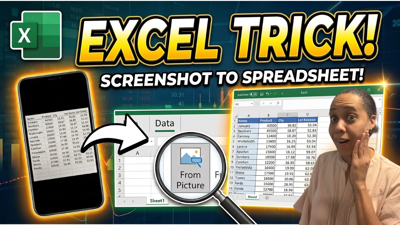 Excel Can Turn a Picture into Data!? (Built-In Feature) - YouTube
