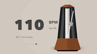Metronome 110 BPM | 4/4 | 10 Minutes
