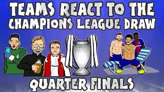 What do klopp, guardiola, ronaldo, messi, suarez, muller lewa and
friends make of the last 8 draw? ⚽️ subscribe to 442oons:
http://bit.ly/442oonssub liver...