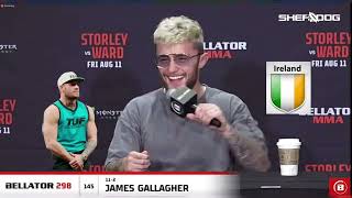James Gallagher bellator 298 “ Conor McGregor coaching on UFC ultimate fighter he had no chance”
