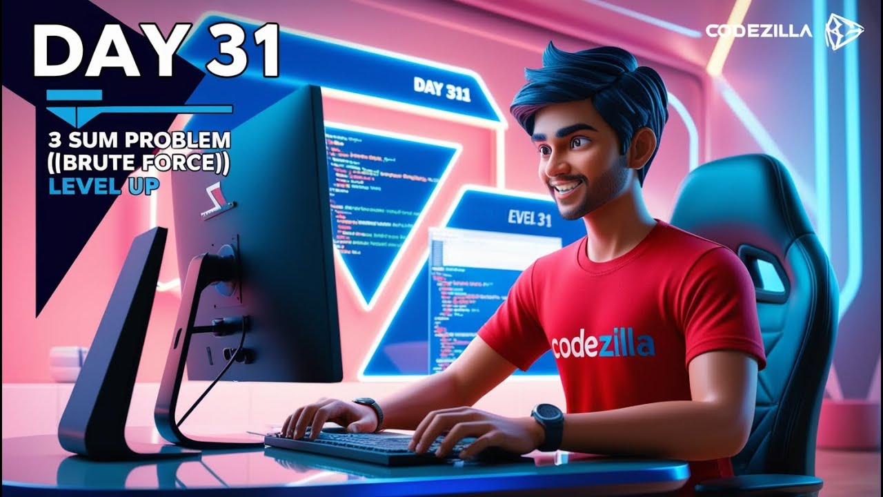 Day 31 of the Level Up series! 🚀 : 3 Sum Problem - YouTube