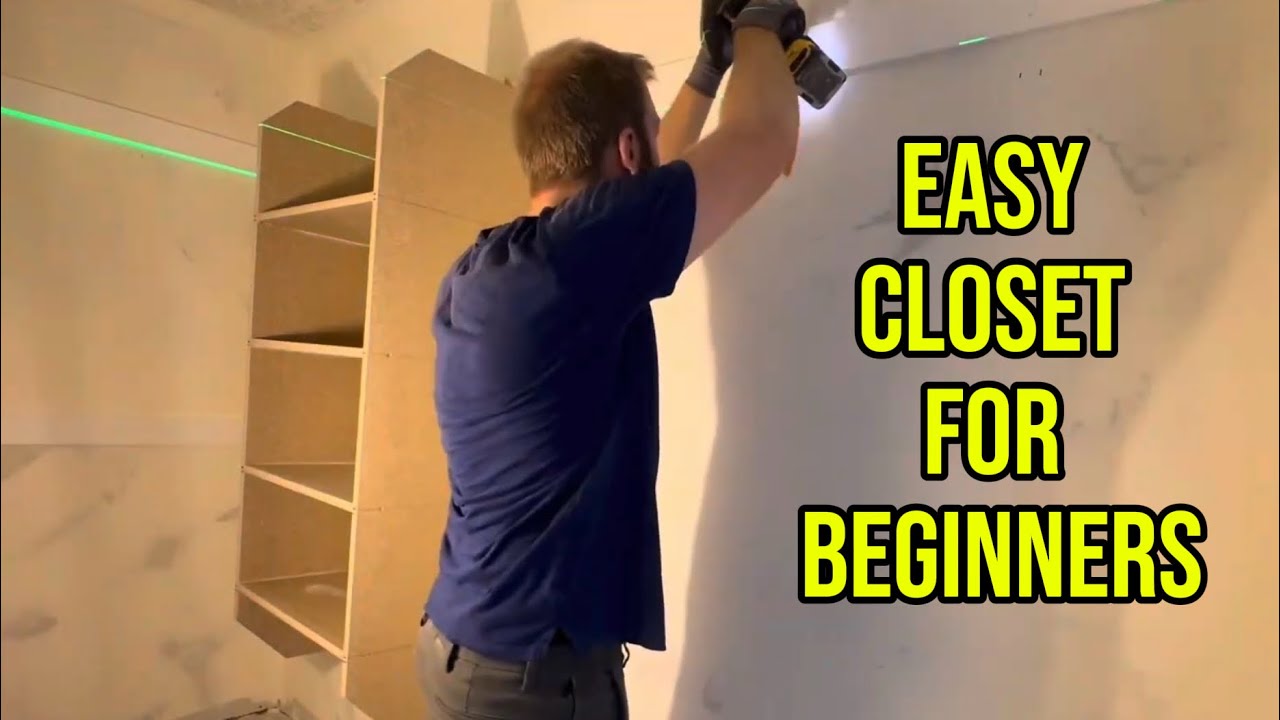 How to Build a Simple Closet | Easy DIY Closet for Beginners - YouTube