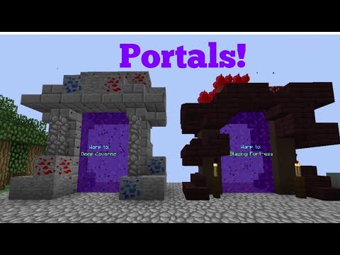 De Deep Caverns en Blazing Fortress PORTALS! - Hypixel Skyblock #8