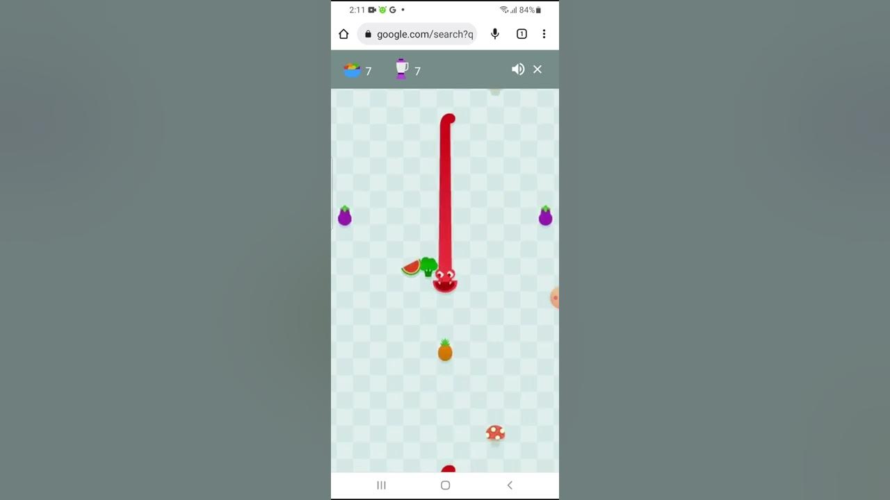 jogo do Snake do Google 