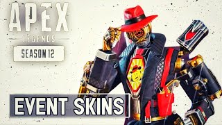 BACK IN BLACK Event Skins INTRO SELECT ANIMATIONS - Apex Legends Season 12
