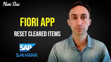 How to Reset Cleared Items with a FIORI App and a T-code: S/4 HANA