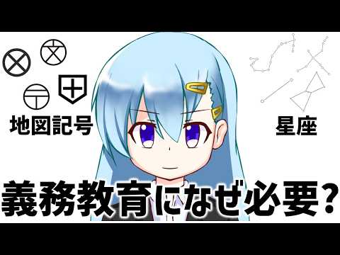 地図記号と星座は義務教育に必要なのか【ひとくち雑談】【t#059】