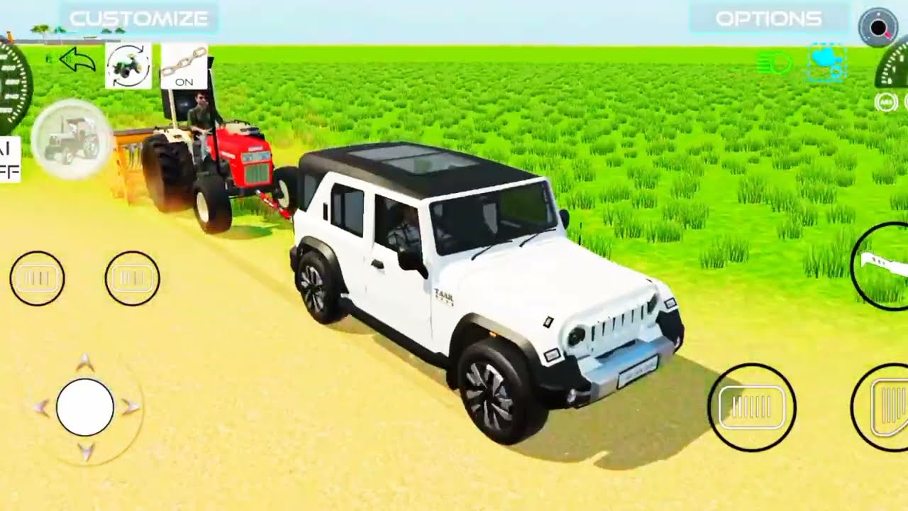Fortuner wali game 3D Putra🚜 Indian Tractor Simulator (Mobile)