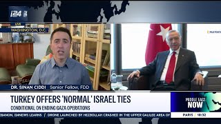 Turkey is offering to normalize ties with Israel if military operations in Gaza cease