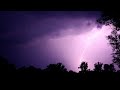 Heavy thunderstorm sounds  relaxing rain thunder  lightning ambience for sleep  nature