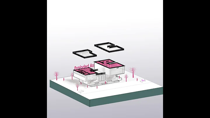 Exploded Axonometric Animation | Vacation House | Architecture