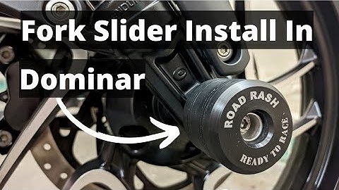 Installing Fork Slider In Dominar 🔥| Fork slider installation | Roadrash fork slider #install #2022