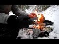 Winter Fire Start.. No Rush, No Problem! (Real Time)
