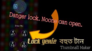 Lock genie app. Khatarnaak locker. Very hard to open. screenshot 1