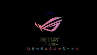 ROG Strix RGB Desktop Theme | ROG Neon Gaming Theme | Windows Customization | Rainmeter screenshot 1