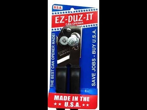 EZ-DUZ-IT Can Opener, (Blue)