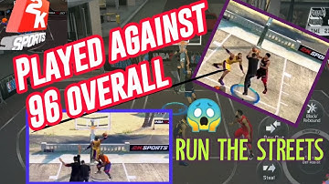 NBA2K20 Mobile Run The Streets Gameplay,Played against 96 overall 😱