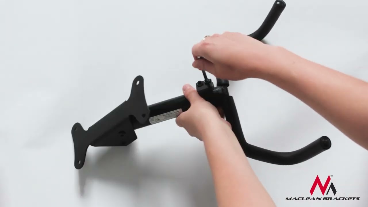 SUPPORT MURAL POUR vélo ergonomique horizontal en acier charge maximum