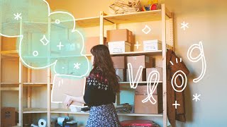 slowly putting the studio together &amp; a little life update ✰ vlog