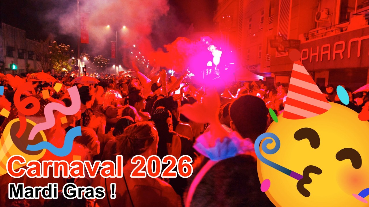 🥳💃CARNAVAL MARTINIQUE 2026 : 1 heure dans les vidés de Mardi Gras !