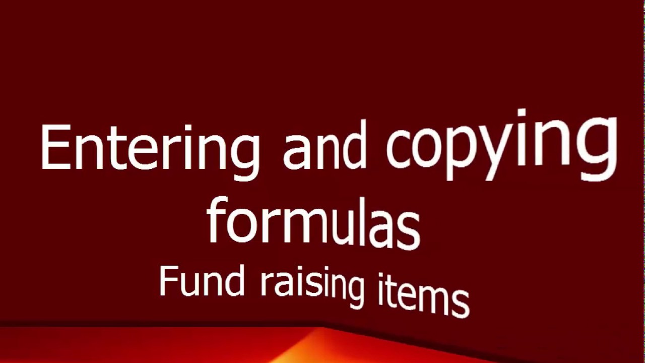 Copying formulas in microsoft excel youtube